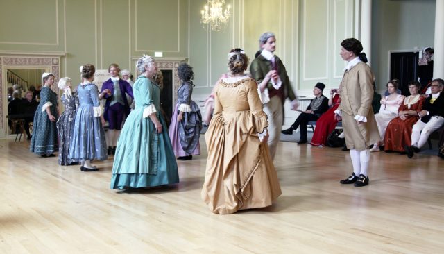 Francois de Liancourt takes part in the dance 'Coventry Cross'