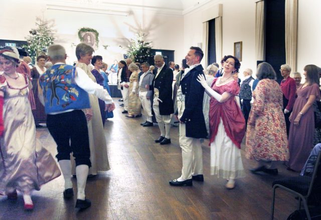 Great fan and laughter enjoyed in the Noverre Ballroom, The Norwich Assembly House, during the annual Assembly Ball in November 2025.