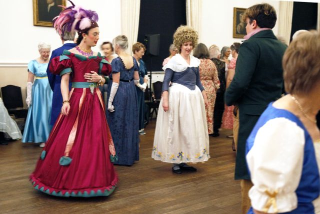 A moments pause in the midst of the dance, Norwich Assembly Ball at the Norwich Assembly House, 2025