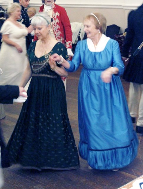 'Gating' your neighbour round, in the 2025 Norwich Assembly Ball in the Norwich Assembly House.