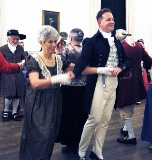 'Promenade with your partner' in the Noverre Ball room during the 2025 Norwich Assembly Ball in the Norwich Assembly House.