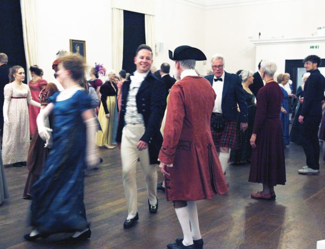 'Half a Figure of Eight' move in a Playford Dance at the Norwich Assembly Ball run by Norwich Historical Dance. 2025